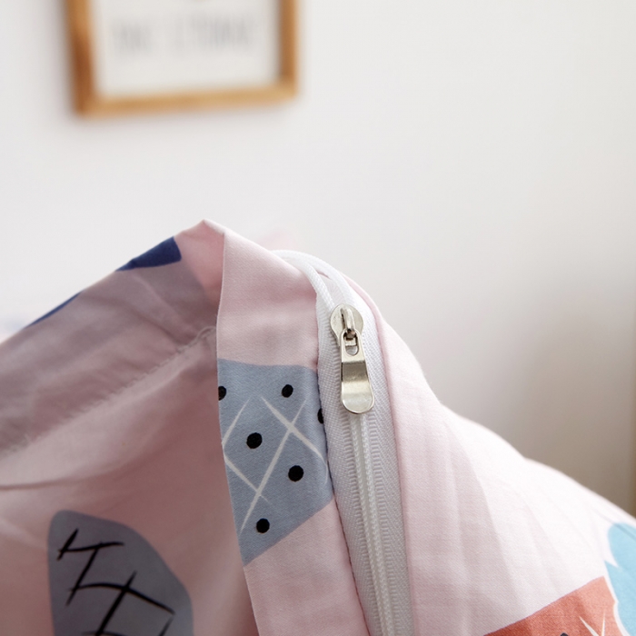 91家纺网 家纺一手货源 找家纺 ds生活馆 2025新款儿童60支贡缎长绒棉单被套（定制） 萌宠冰淇淋