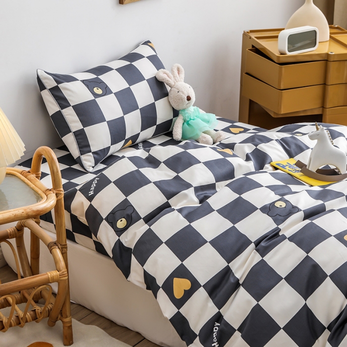 91家纺网 家纺一手货源 找家纺 ds生活馆 2025儿童60支贡缎长绒棉单被套（定制） 伊格