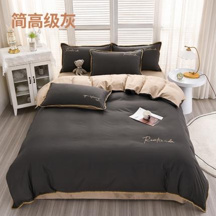 91家纺网 家纺一手货源 找家纺 （总）金麦 2022新款秋冬磨毛四件套-简系列