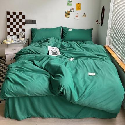 91家纺网 家纺一手货源 找家纺 （总）秋艳家纺 2023新款纯色日系磨毛四件套直播