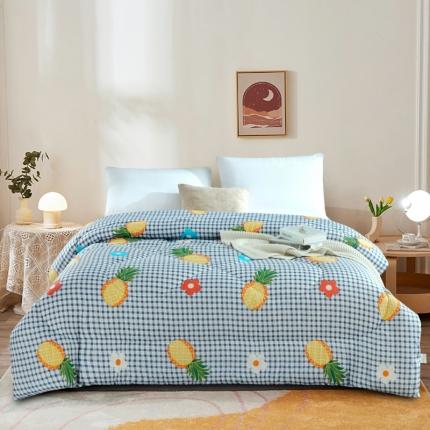 91家纺网 家纺一手货源 找家纺 好欣怡家纺 2026新款洛卡棉冬被 菠萝