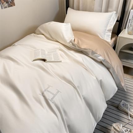 91家纺网 家纺一手货源 找家纺 总 798家纺 2022新款长绒棉贡缎学生宿舍三件套