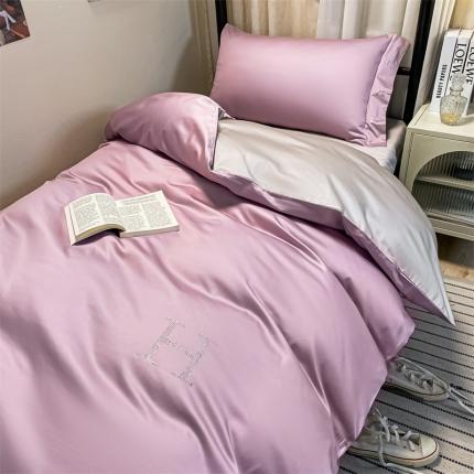 91家纺网 家纺一手货源 找家纺 总 798家纺 2022新款长绒棉贡缎学生宿舍三件套