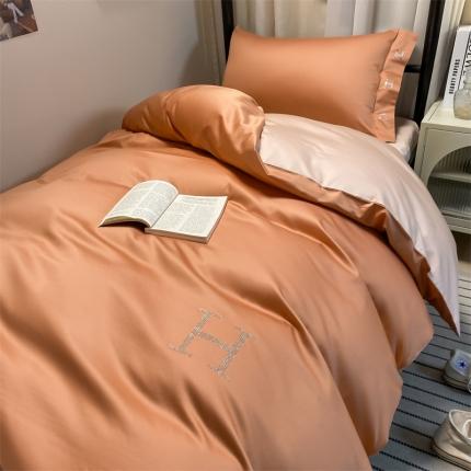 91家纺网 家纺一手货源 找家纺 总 798家纺 2022新款长绒棉贡缎学生宿舍三件套