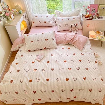 91家纺网 家纺一手货源 找家纺 洺兰家居 2025新款13372全棉单被套 夏之恋