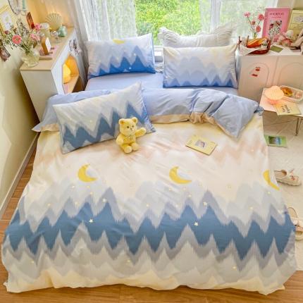 91家纺网 家纺一手货源 找家纺 洺兰家居 2025新款13372全棉单被套 绚烂星河