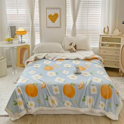 91家纺网 家纺一手货源 找家纺 （总）麦朵 新款牛奶绒羊羔绒毛毯单被套两用多功能法莱绒盖毯