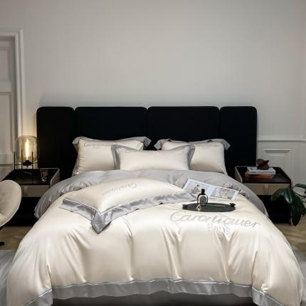 91家纺网 家纺一手货源 找家纺 （总）618家纺 2023新款100支长绒棉四件套纯棉四件套