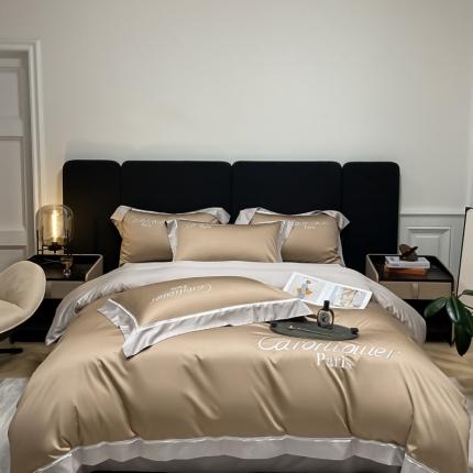 91家纺网 家纺一手货源 找家纺 （总）618家纺 2023新款100支长绒棉四件套纯棉四件套