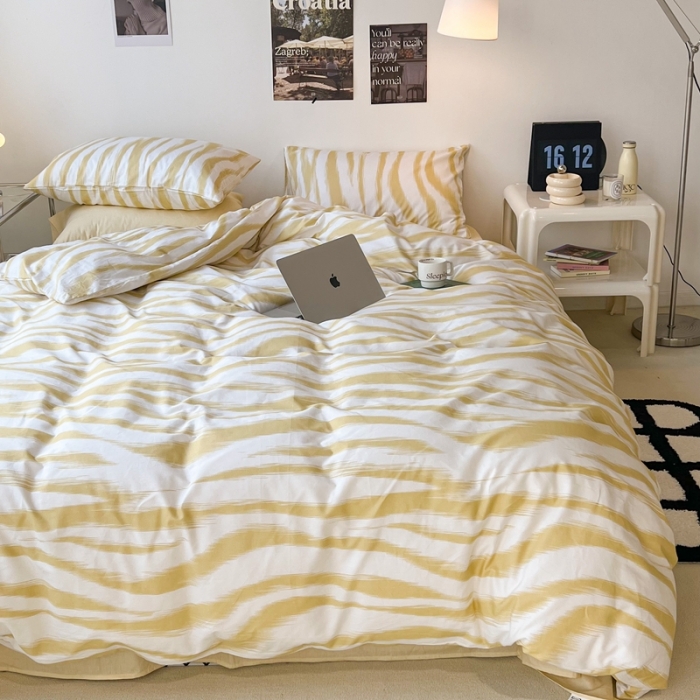 91家纺网 家纺一手货源 找家纺 （总）昔可家纺2022新款全棉四件套豹纹系列