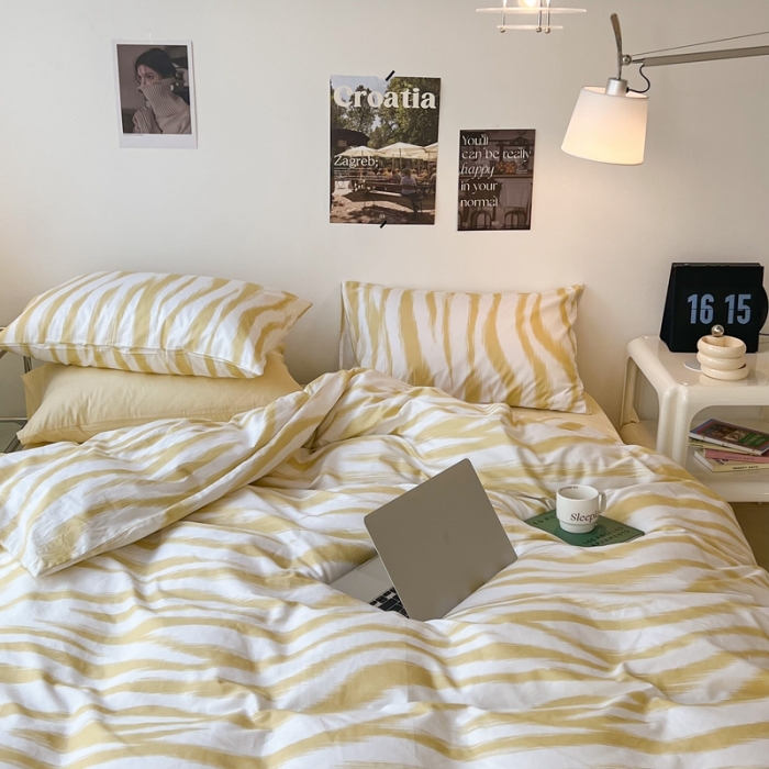 91家纺网 家纺一手货源 找家纺 （总）昔可家纺2022新款全棉四件套豹纹系列