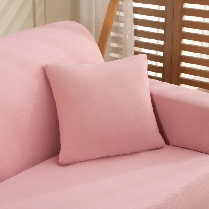 91家纺网 家纺一手货源 找家纺 兴妮雅家纺 2022新款凉感丝沙发套 凉感丝粉色