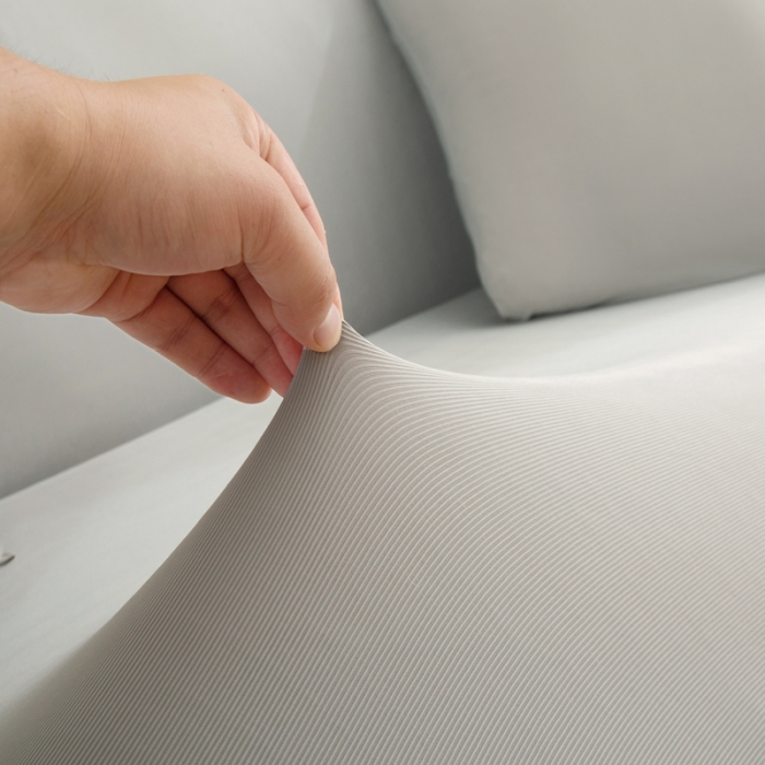 91家纺网 家纺一手货源 找家纺 兴妮雅家纺 2022新款凉感丝沙发套 凉感丝灰色