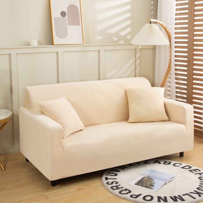 91家纺网 家纺一手货源 找家纺 兴妮雅家纺 2022新款凉感丝沙发套 凉感丝米色