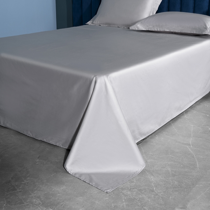 91家纺网 家纺一手货源 找家纺 小米笠 2022新款100支A类长绒棉系列四件套 时空银