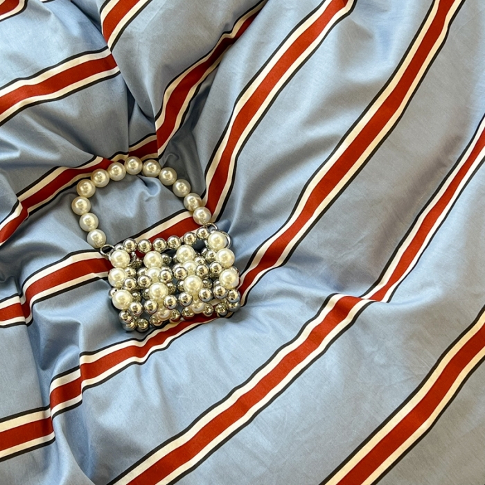 91家纺网 家纺一手货源 找家纺 （总）昔可家纺2022新款韩风简约条纹全棉套件正常款