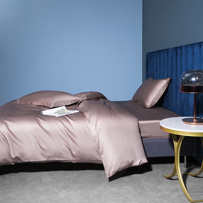 91家纺网 家纺一手货源 找家纺 小米笠 2022新款100支A类长绒棉系列单被套 慕莎粉