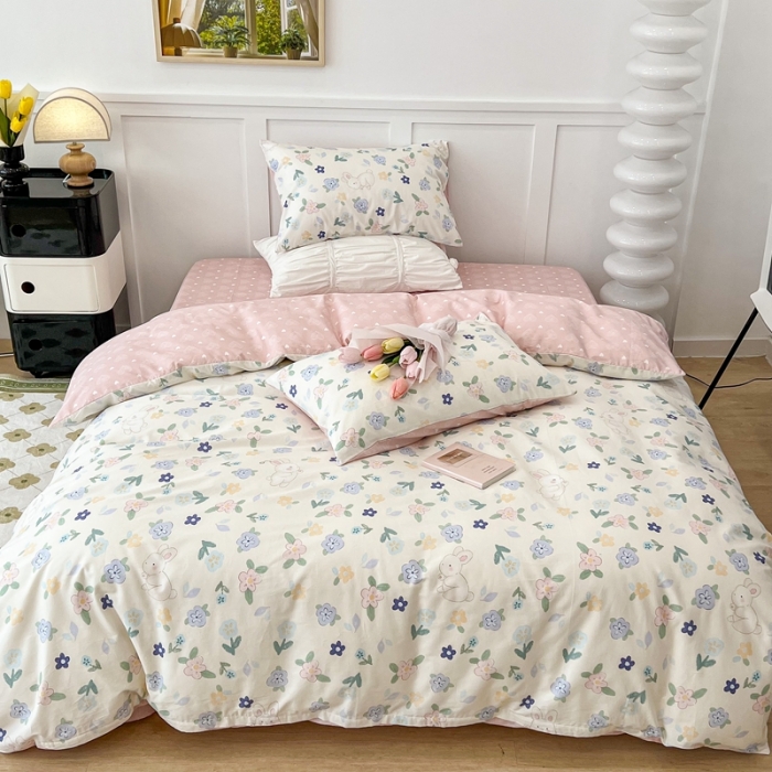 91家纺网 家纺一手货源 找家纺 （总）昔可家纺2022新款奶呼呼卧室四件套