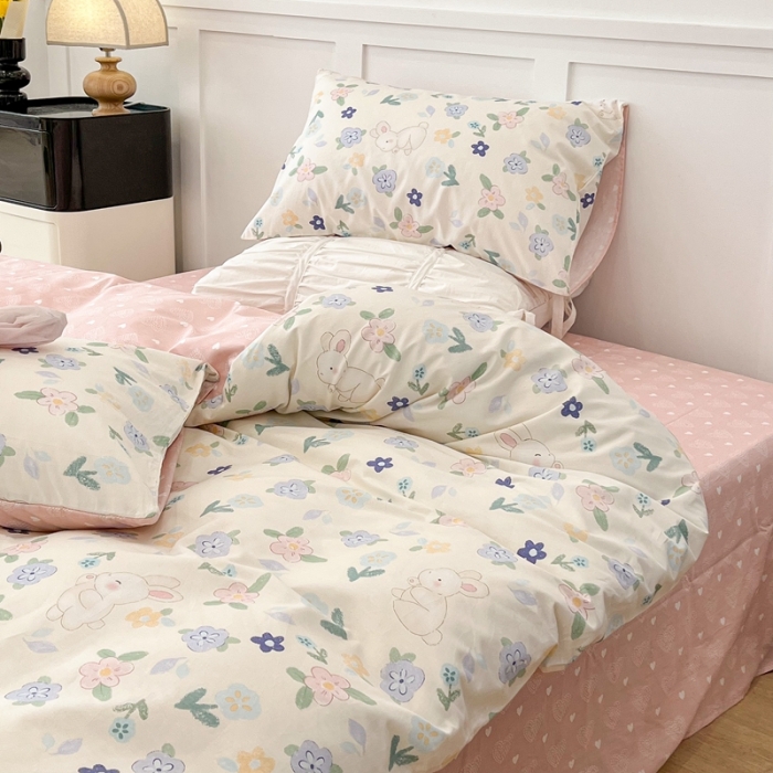 91家纺网 家纺一手货源 找家纺 （总）昔可家纺2022新款奶呼呼卧室四件套