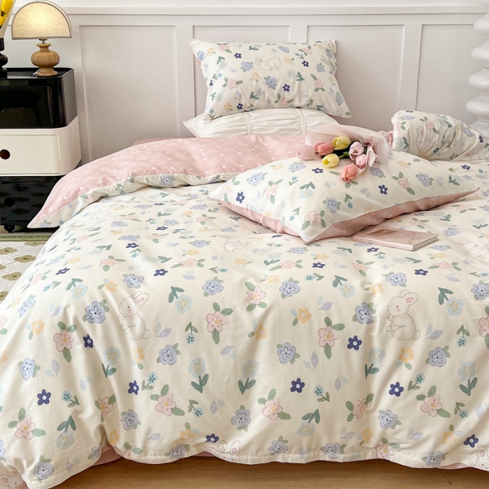 91家纺网 家纺一手货源 找家纺 （总）昔可家纺2022新款奶呼呼卧室四件套