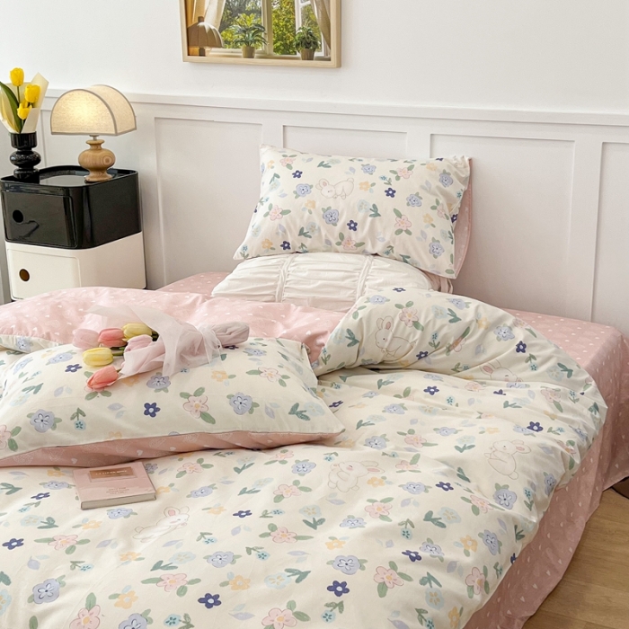 91家纺网 家纺一手货源 找家纺 （总）昔可家纺2022新款奶呼呼卧室四件套