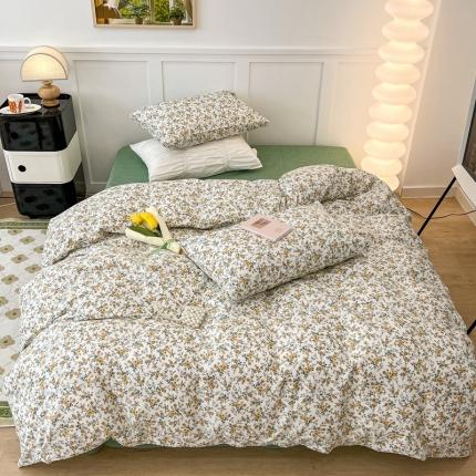 昔可家纺2022新款奶呼呼卧室四件套 弗洛花房