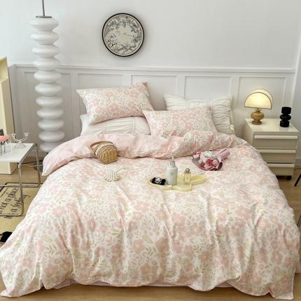 91家纺网 家纺一手货源 找家纺 （总）昔可家纺2022新款梦幻花园系列全棉四件套