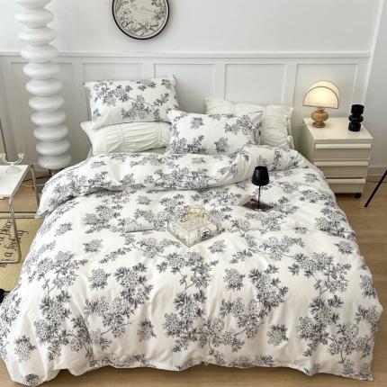 91家纺网 家纺一手货源 找家纺 （总）昔可家纺2022新款梦幻花园系列全棉四件套