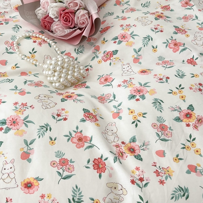 91家纺网 家纺一手货源 找家纺 （总）昔可家纺2022新款梦幻花园系列全棉四件套