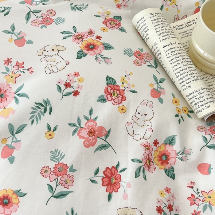 91家纺网 家纺一手货源 找家纺 （总）昔可家纺2022新款梦幻花园系列全棉四件套