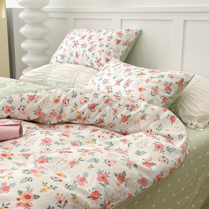 91家纺网 家纺一手货源 找家纺 （总）昔可家纺2022新款梦幻花园系列全棉四件套