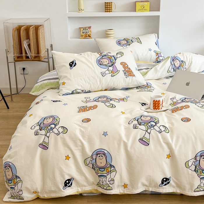 91家纺网 家纺一手货源 找家纺 昔可家纺2022新款迪士尼全棉四件套 巴斯光年