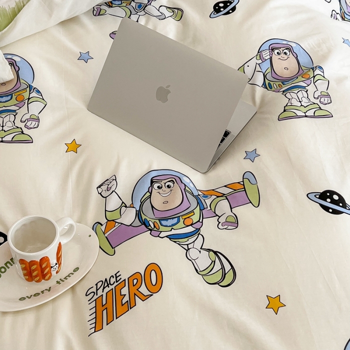 91家纺网 家纺一手货源 找家纺 昔可家纺2022新款迪士尼全棉四件套 巴斯光年