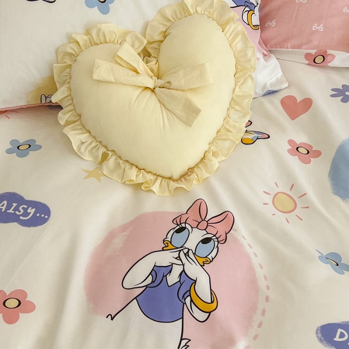 91家纺网 家纺一手货源 找家纺 昔可家纺2022新款迪士尼全棉四件套 黛丝公主