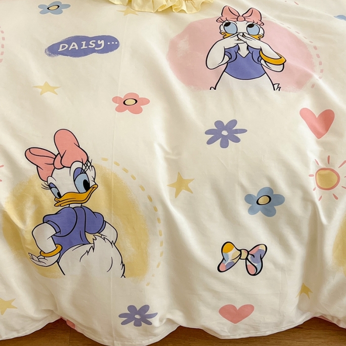 91家纺网 家纺一手货源 找家纺 昔可家纺2022新款迪士尼全棉四件套 黛丝公主