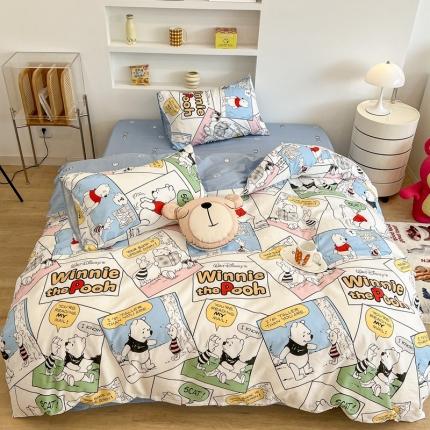 昔可家纺2022新款迪士尼全棉四件套 趣味漫画