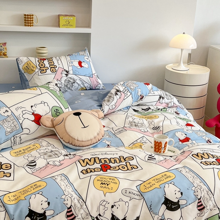 91家纺网 家纺一手货源 找家纺 昔可家纺2022新款迪士尼全棉四件套 趣味漫画