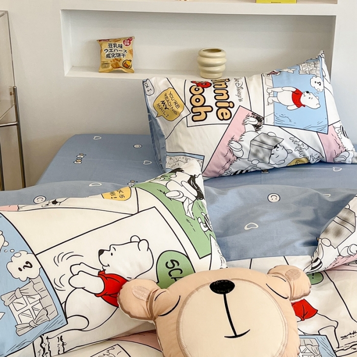 91家纺网 家纺一手货源 找家纺 昔可家纺2022新款迪士尼全棉四件套 趣味漫画