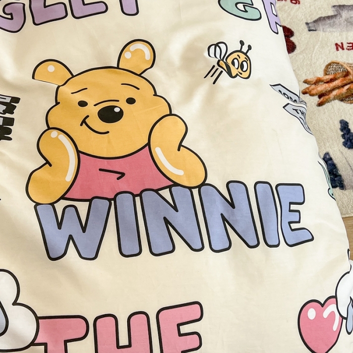 91家纺网 家纺一手货源 找家纺 昔可家纺2022新款迪士尼全棉四件套 小猪噗噗