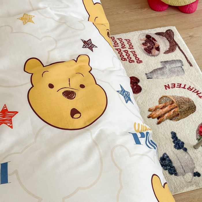 91家纺网 家纺一手货源 找家纺 昔可家纺2022新款迪士尼全棉四件套 星星维尼熊