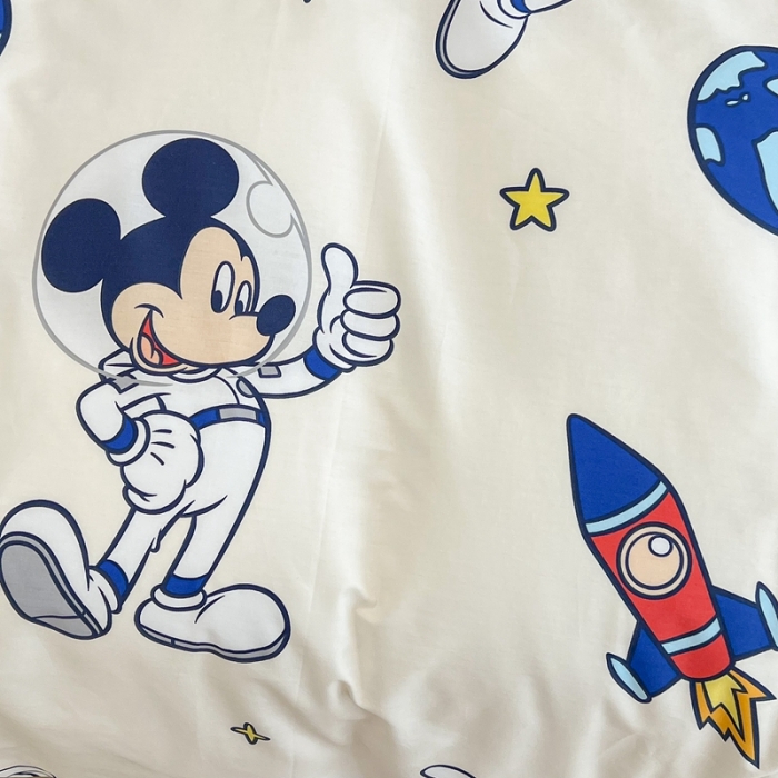 91家纺网 家纺一手货源 找家纺 昔可家纺2022新款迪士尼全棉四件套 宇航员米奇