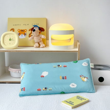 91家纺网 家纺一手货源 找家纺 总 北鸣有鱼 加长防落枕儿童枕决明子双用枕芯枕头含枕套