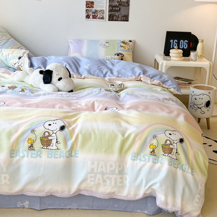 91家纺网 家纺一手货源 找家纺 （总）昔可家纺2022新款正版授权史努比全棉四件套