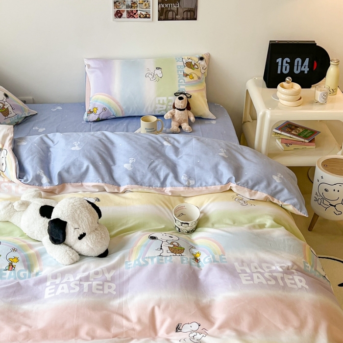 91家纺网 家纺一手货源 找家纺 （总）昔可家纺2022新款正版授权史努比全棉四件套