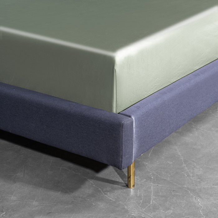 91家纺网 家纺一手货源 找家纺 小米笠 2022新款100支A类长绒棉系列单床笠 桉叶绿