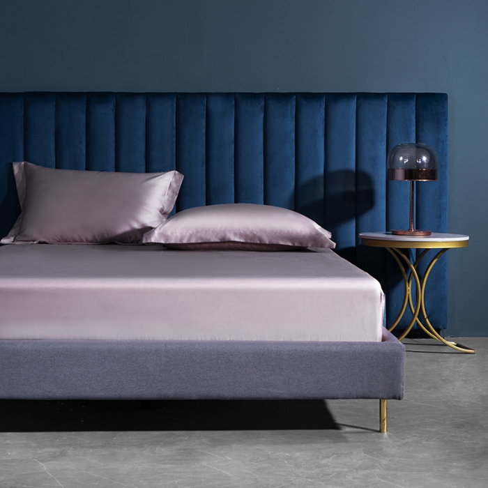 91家纺网 家纺一手货源 找家纺 小米笠 2022新款100支A类长绒棉系列单床笠 珊瑚紫