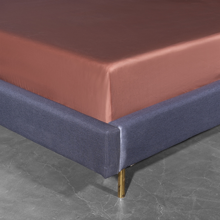 91家纺网 家纺一手货源 找家纺 小米笠 2022新款100支A类长绒棉系列单床笠 太妃橙