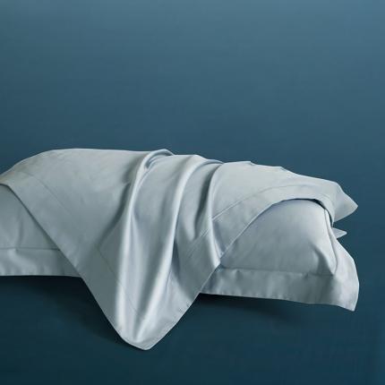 91家纺网 家纺一手货源 找家纺 小米笠 2022新款100支A类长绒棉系列枕套一对 极地蓝