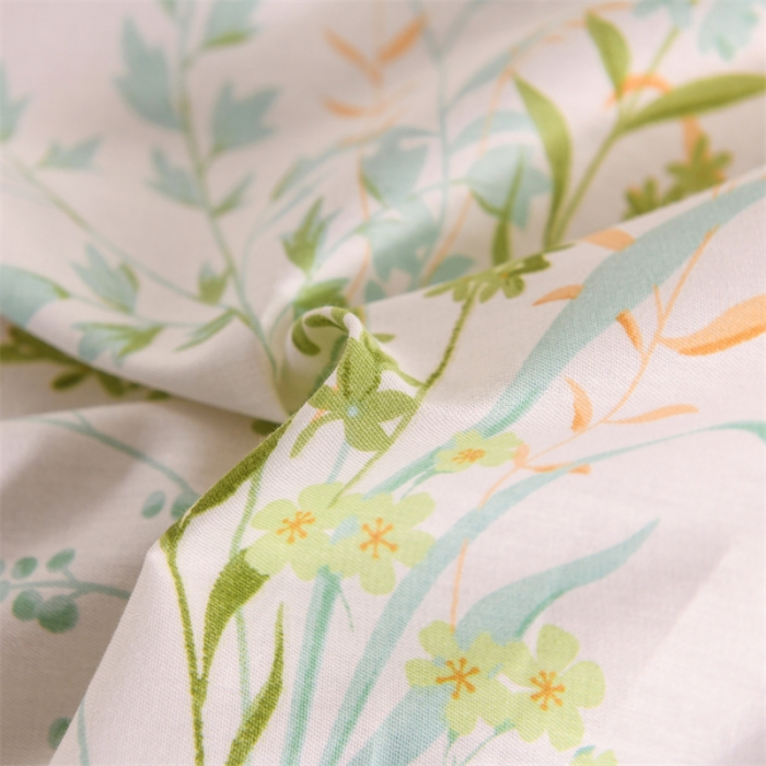 91家纺网 家纺一手货源 找家纺 名兮家居 2022新款全棉印花单件床单及三件套 爱莲娜