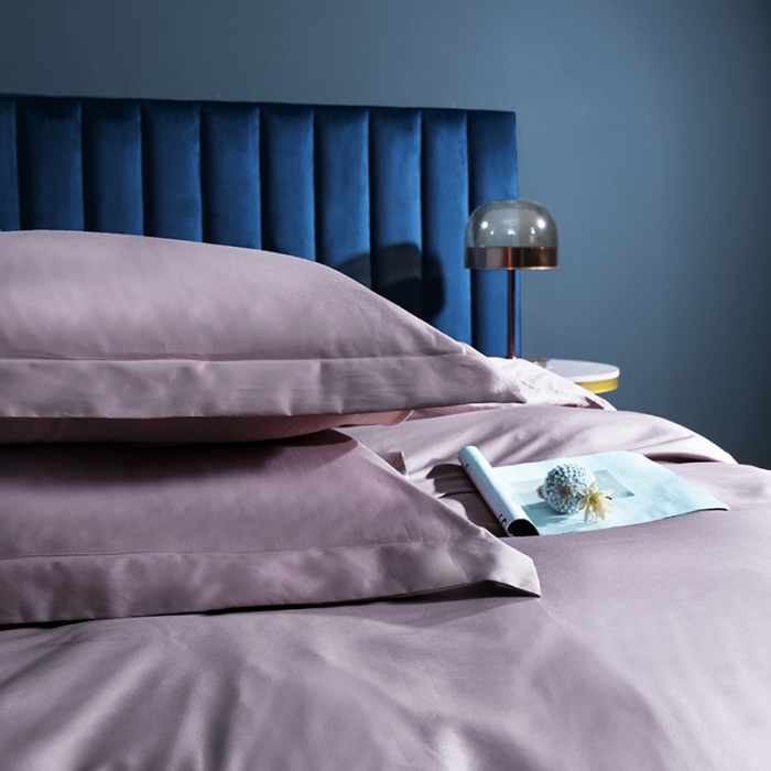 91家纺网 家纺一手货源 找家纺 小米笠 2022新款100支A类长绒棉系列枕套一对 珊瑚紫